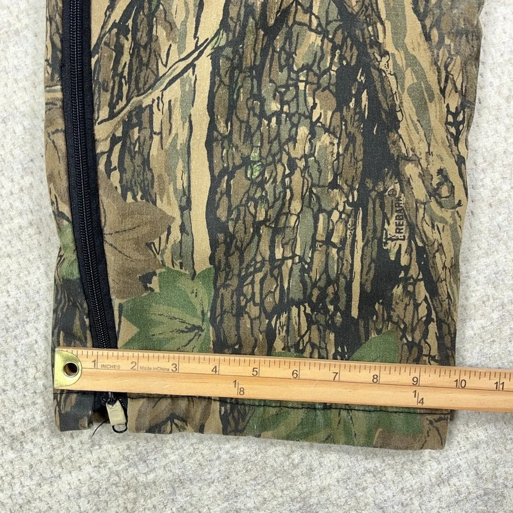 Vintage Realtree Trebark Camo Coveralls Bibs Men Large Hunting Outdoors USA‎ 90s